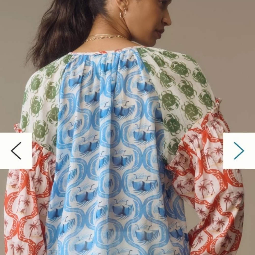 Farm Rio Multi Color Top Size Small - Picture 4 of 12